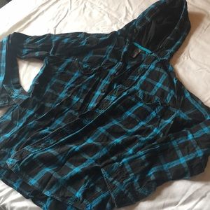 Men’s flannel hoodie